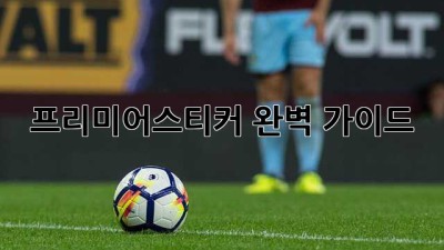 프리미어스티커 완벽 가이드